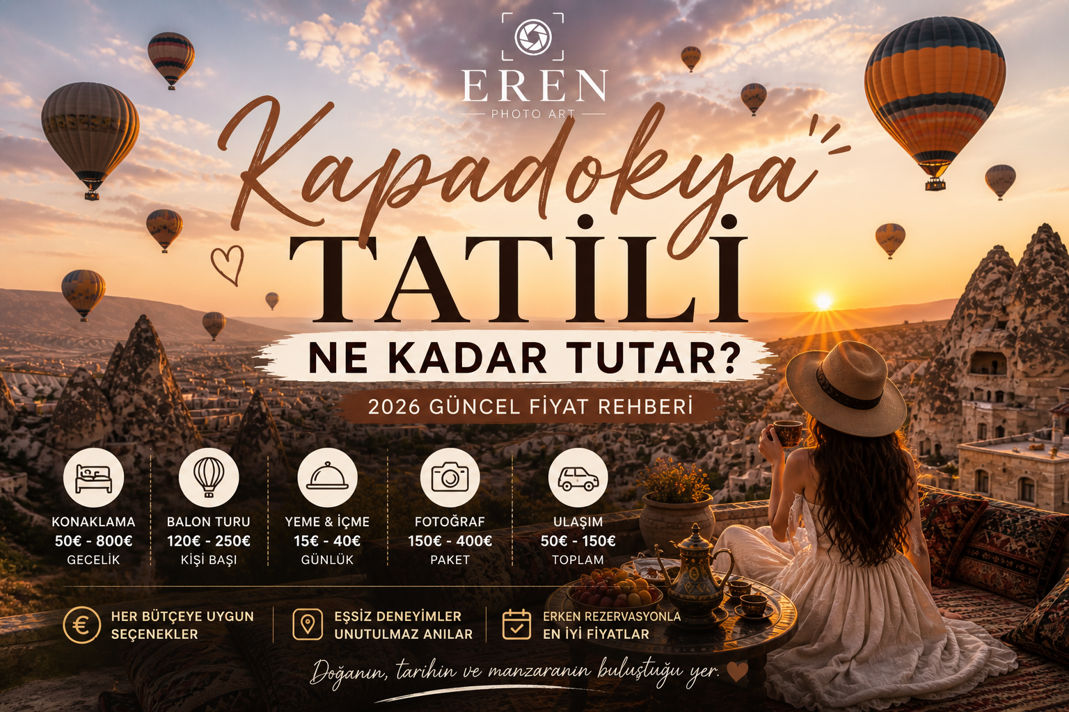 Kapadokya Tatili Ne Kadar Tutar? (2026 Güncel Fiyat Rehberi)
