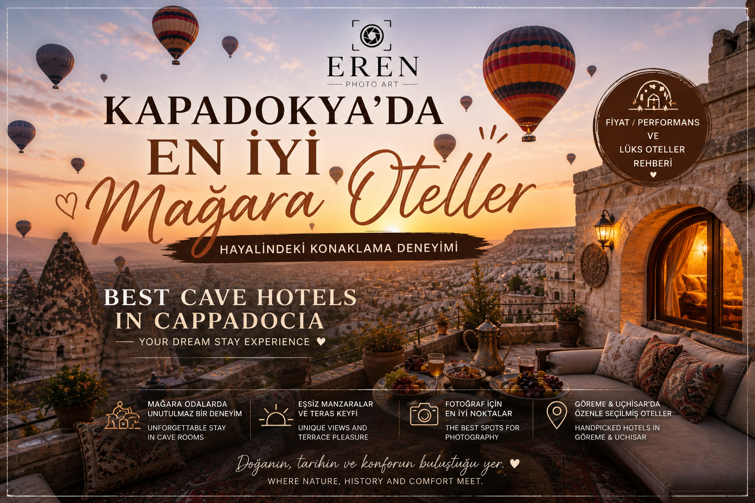 Kapadokya’da En İyi Mağara Oteller ve Fiyatları (2026 Güncel Rehber)